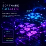 Abstract interpretation of a software catalog bringing numerous system components together.